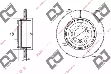 Тормозной диск DJ PARTS BD1167